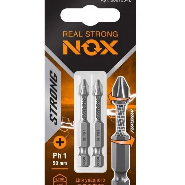 Бита PH Nox Strongr 1х50мм крестообразная, торсионная (упак. 2 шт)