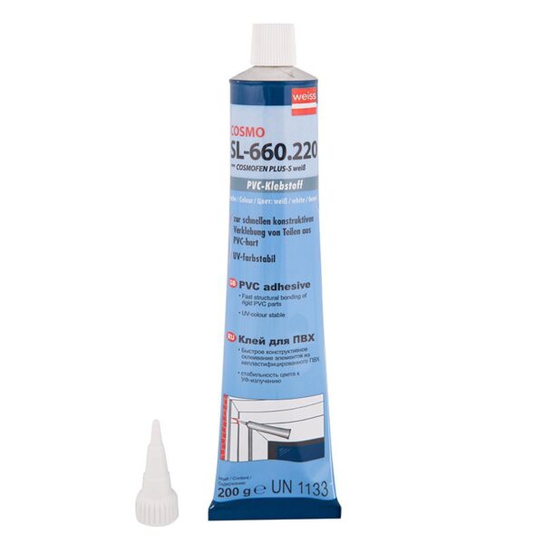 Клей Cosmofen Plus Жидкий Пластик белый, 200 гр (SL-660.220)