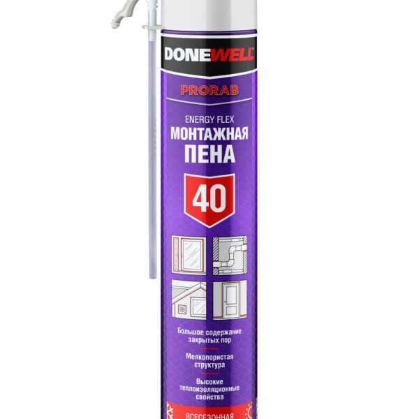 Пена монтажная всесезонная DONEWELL ENERGY FLEX 40
