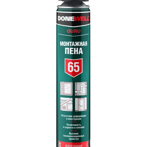 Пена монтажная ПРОФ всесезонная DONEWELL 65 1000 мл