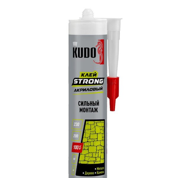 Клей монтажный акриловый KUDO Home Strong KBK-341 белый, 280 мл