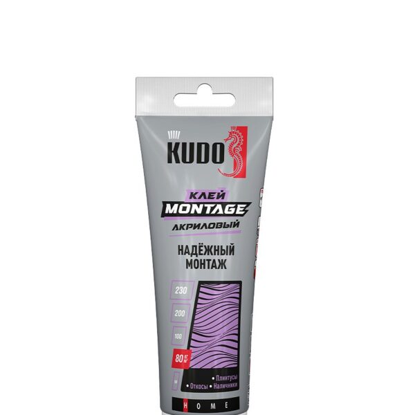 Клей монтажный акриловый KUDO Home Montage KBT-321 белый, 200 мл