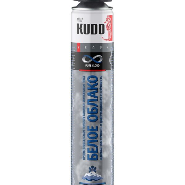 Пена монтажная ПРОФ зимняя KUDO PURE CLOUD 80, 1000 мл
