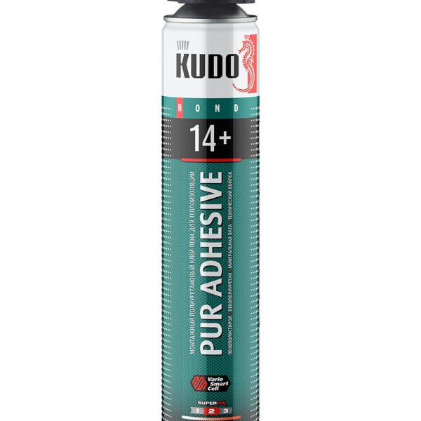 Клей-пена всесезонный KUDO PROFF PUR ADHESIVE 14+, 1000 мл