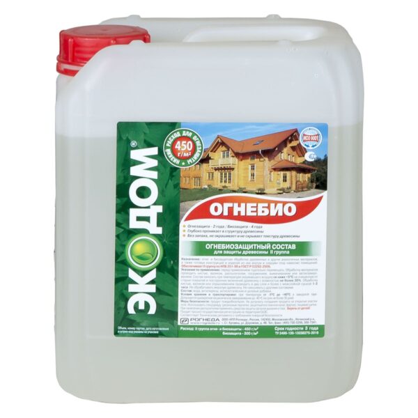 Защита древесины ЭКОДОМ ОГНЕБИО ПРОФ, 23 кг