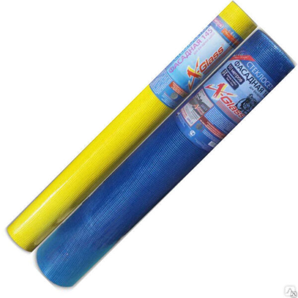 Сетка стеклотканевая фасадная FasadPro1800, (5х5мм, 1x50м, пл.145г/м2 Белая